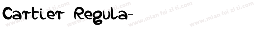 Cartier Regula字体转换
